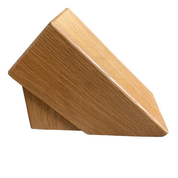 CUTCO Knife Block, 5 Slot, Oak, Made In USA - Picture 2 of 5